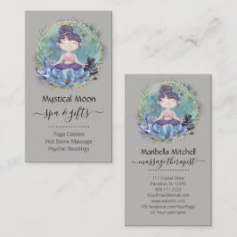 Zen rocks Yoga Spa Massage Cartão de visita