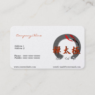Zen Tai Ji com Kois Cartão de visita
