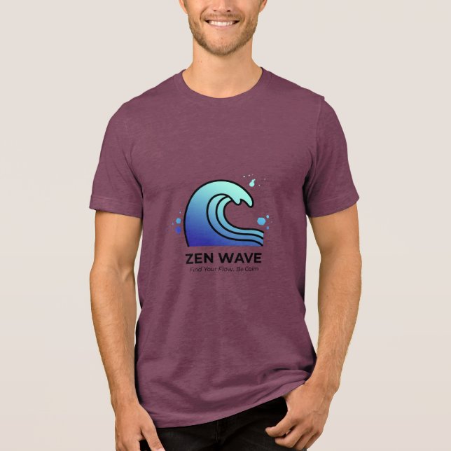 Zen Wave Find Your Flow T-Shirt (Frente)