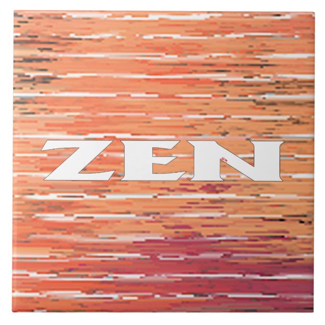 Zen white toca grande azulejo (Frente)