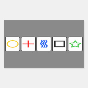 Zener carda a etiqueta - cinza