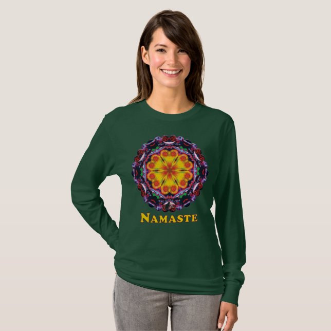 Zenith Namaste Kaleidoscope T-Shirt (Frente Completa)