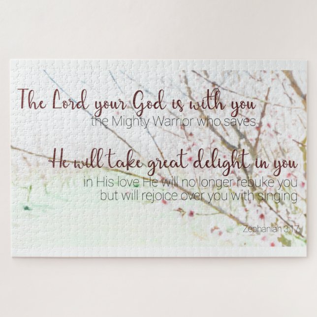 Zephaniah 3 17 Quebra-cabeça (Horizontal)