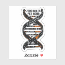 Zero Milhas Por Hora Adesivo de DNA — Decalque de 
