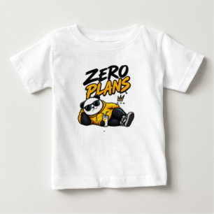 Zero Planos – Camiseta engraçada de tipografia Chi
