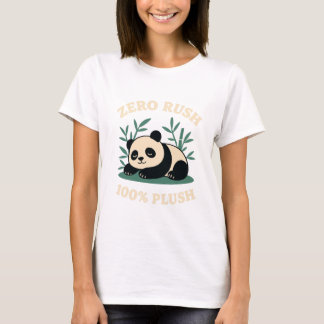 Zero Rush – 100% Plush Lazy Panda T-Shirt