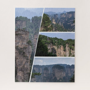 Zhangjiajie National Park Collage Quebra-cabeça
