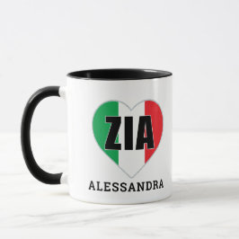 ZIA personalizou a caneca do coração italiano