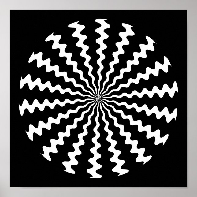 Zig Zag Spiral Poster (Frente)