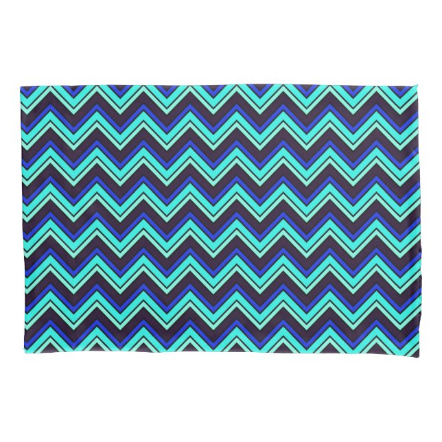 Zigzag azul e preto (Frente)