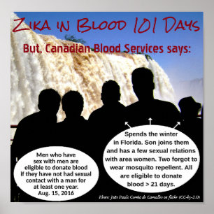 Zika no sangue - Poster canadense por RoseWrites