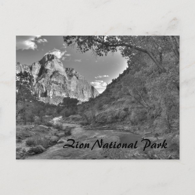 Zion National Park, cartão postal da UT (Frente)