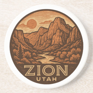 Zion National Park Utah Round Porta copos Sandston