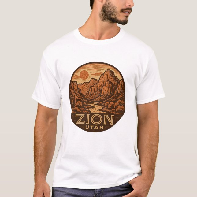 Zion National Park Utah T-Shirt (Frente)
