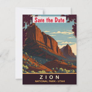 Zion, Parque Nacional Utah, Cartão Postal de Viage