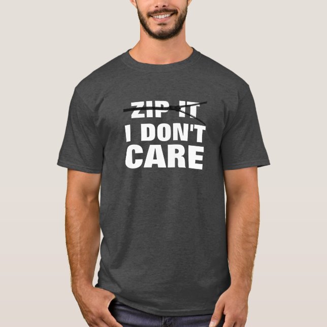 ZIP IT - Camiseta Básica Escura Masculina (Frente)