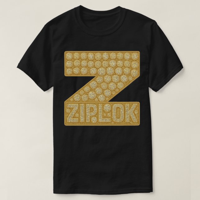 Ziplok - Gold Diamond Logo - T-Shirt (Frente do Design)