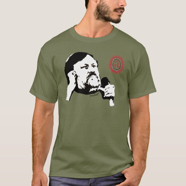 Zizek que contempla o objet pequeno a: O t-shirt (Frente)