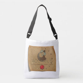 Zodiac - Aquarius - Cross Body Tote Bag