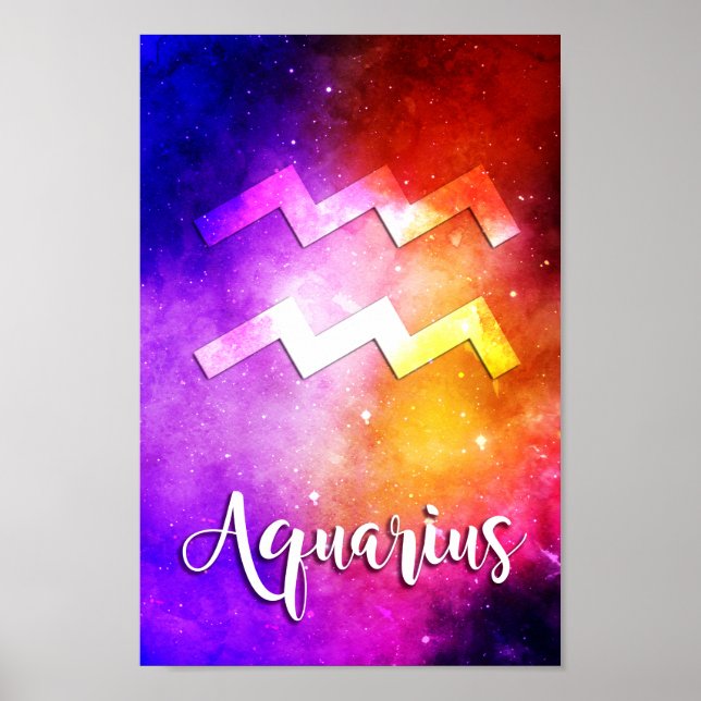 Zodiac: Aquarius Space Candy Poster (Frente)