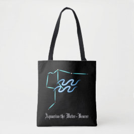 Zodiac Constelação Aquarius Tote Bag