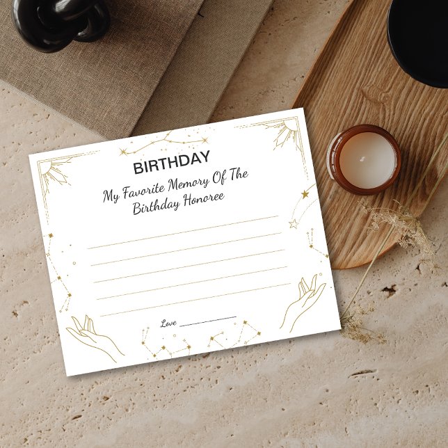 Zodiac Minha Memória Favorita Da Honra De Aniversá (Zodiac My Favorite Memory Of The Birthday Honoree )