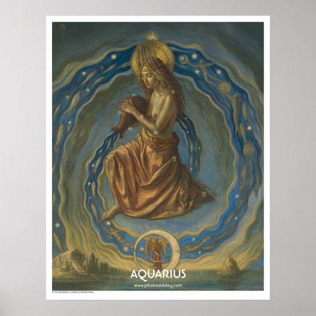 Zodiac Poster - Aquário (Frente)