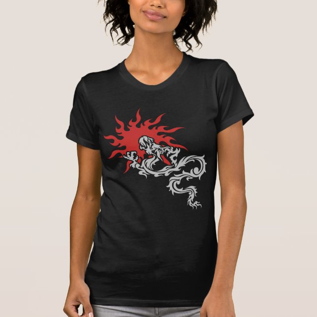 Zodíaco chinês - t-shirt da obscuridade do sinal (Frente)