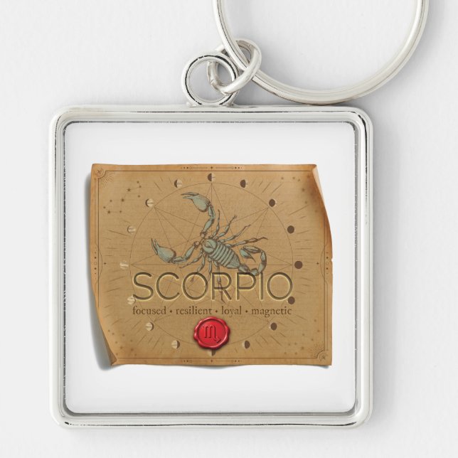 Zodíaco - Escorpião - Porta-chaves (Frente)