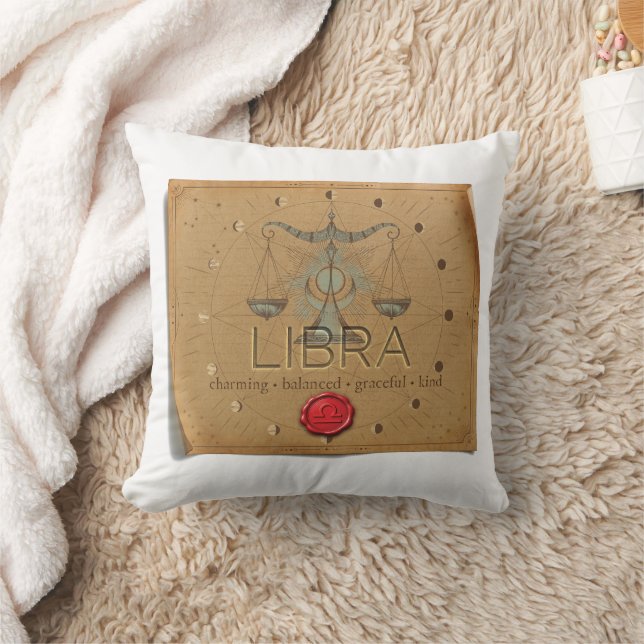 Zodíaco - Libra - Almofada Decorativa (Cobertor)