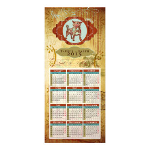 ZODIACO Touro - Rackcard / Cartão postal / Calendá