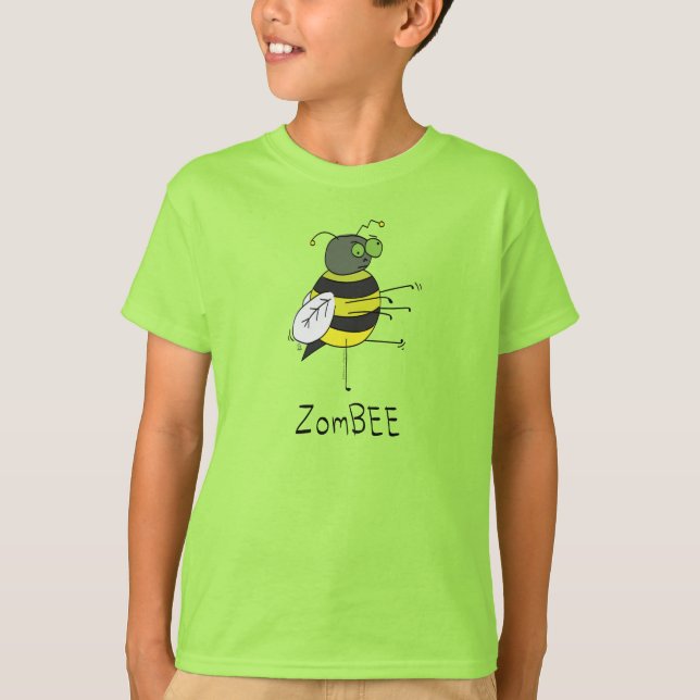 ZomBEE Zombie Bee Boy's T-shirt (Frente)