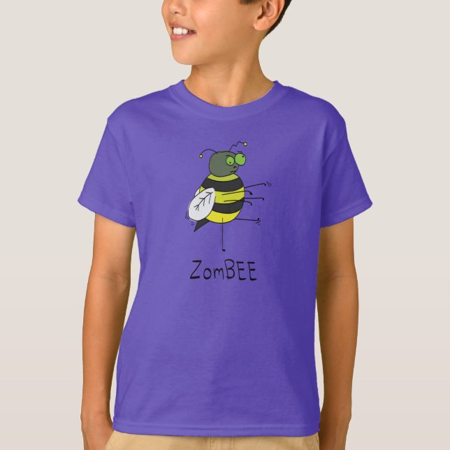 ZomBEE Zombie Bee Boy's T-shirt (Frente)