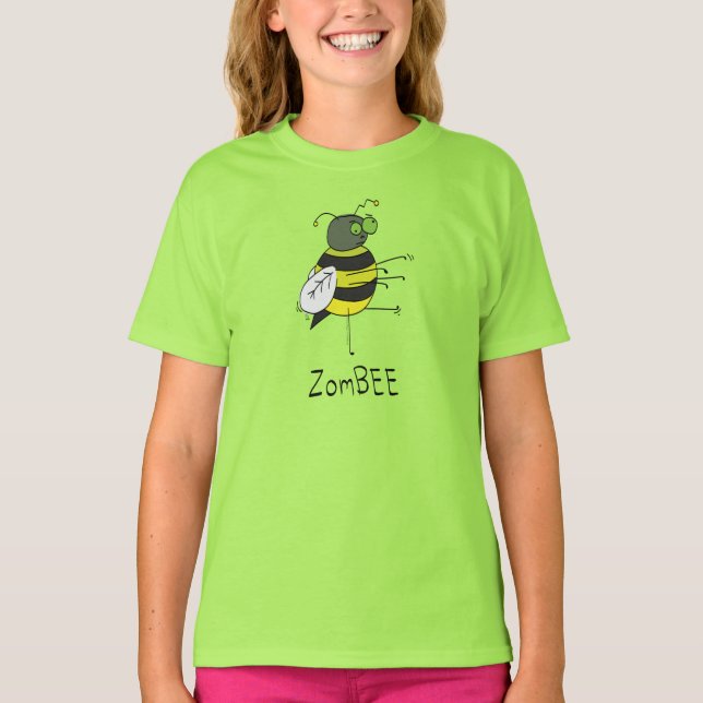 ZomBEE Zombie Bee Girl's T-shirt (Frente)