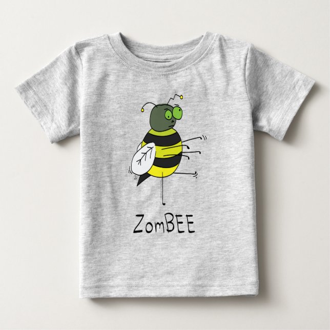 ZomBEE Zombie Bee's T-shirt do bebê (Frente)