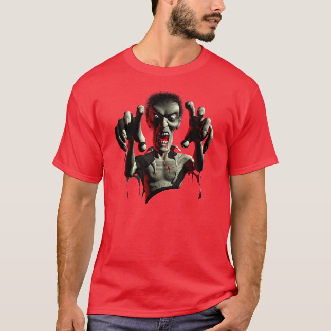 Zombi que agarra t-shirt (Frente)