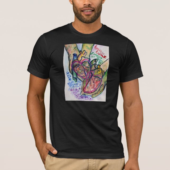 Zombie ama camisetas personalizadas do poema (Frente)
