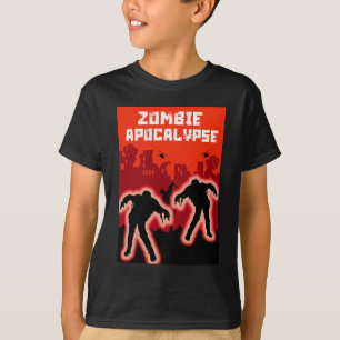 Zombie Apocalypse Kids Camisa