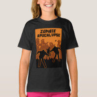 Zombie Apocalypse Kids Camisa