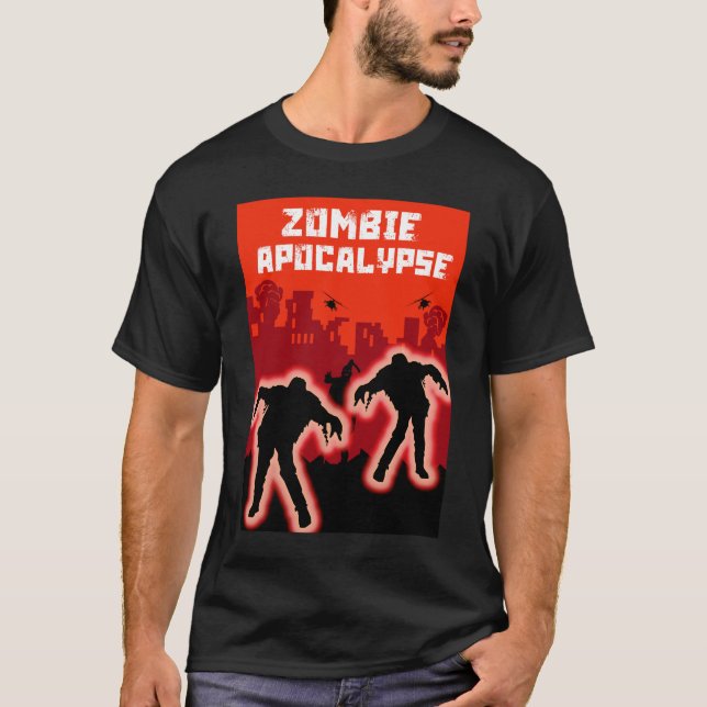 Zombie Apocalypse Kids Camisa (Frente)