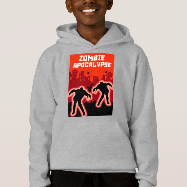 Zombie Apocalypse Kids Camisa (Frente)