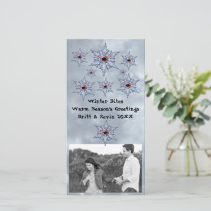 Zombie de neve morde e adiciona Cartões de fotos d