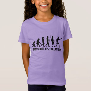 Zombie Evolution texto personalizado camisas e jaq