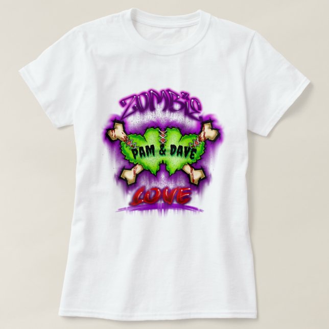 Zombie Love T-Shirt (Frente do Design)