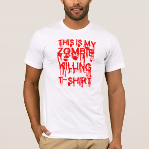 Zombie matando camiseta