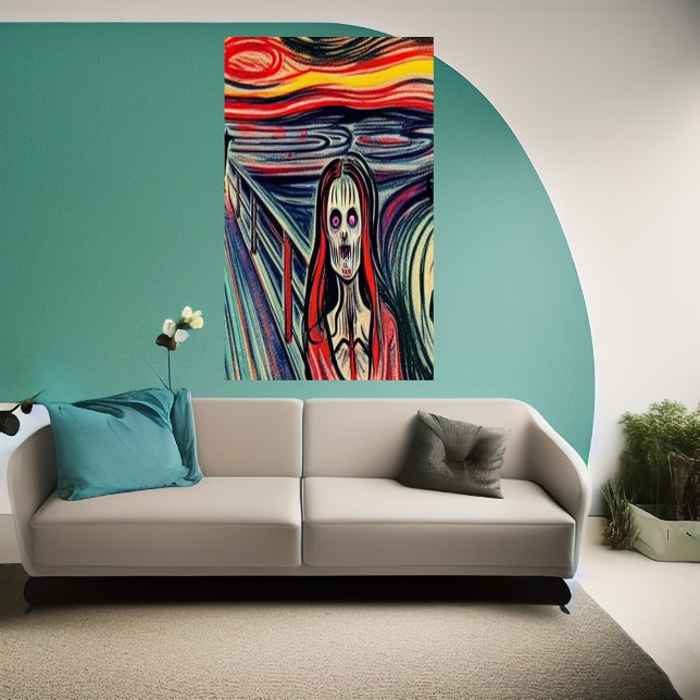 Zombie na ponte | AI Art Poster (Criador carregado)