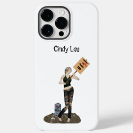 Zombie Pin Up Girl Protest II Cell Capa de telefon