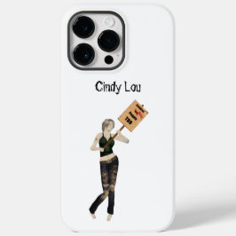 Zombie Pin Up Girl Protesto Eu Celular Capa de tel
