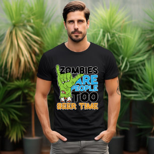 Zombie são Pessoas para Camiseta do Tempo da Cerve