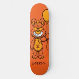 Zombie Ursinho Laranja Personalizado do skate